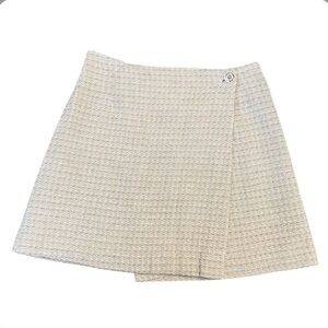 Y2K Tweed Style Wrap Mini Skirt